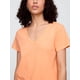 thumbnail image 3 of Camiseta GAP Favorite para mujer con cuello en V Orange Kiss Neon S, 3 of 4