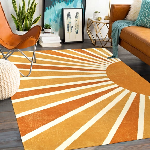 Alfombra Lahome Boho Arcoíris 147x178 cm Lavable a Máquina