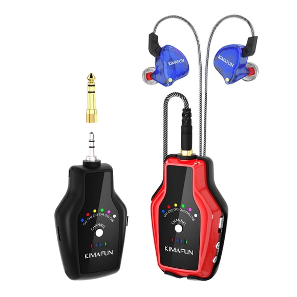 Sistema de monitor intraural inalámbrico KIMAFUN para músicos 1TX+1RX