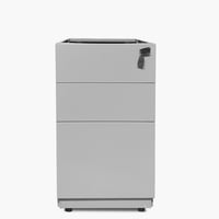 Form Office - Cajonera Metálica Pedestal Gris Claro