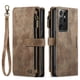 thumbnail image 1 of Wallet Case Artificial Leather Card Holder, Magnetic Kickstand & Zipper For Samsung Galaxy S23 S22 S21 S20 Ultra S21 FE S10 S9 S8 Plus Note 10 Note 20 Ultra, 1 of 3