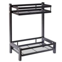 Importclick - Organizador 2 Niveles Metálico Cocina Negro