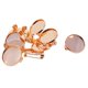 thumbnail image 1 of Bandeja En Blanco Con Base De Broche De Cobre Redondo De 10 Piezas, Pasadores De Seguridad De 20 Mm, Oro Rosa, 1 of 5
