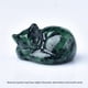 thumbnail image 1 of 1pc Sleeping Cat Crystal Carving - Healing Stone for Home Decor and Gift, 1 of 5