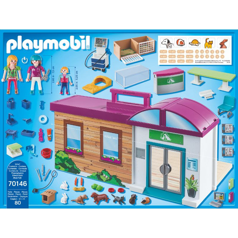 Play Mobil - Clinica Veterinaria Maletin Armables