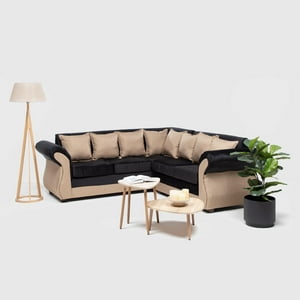 Almore - Seccional New Irlanda Bi Negro Beige