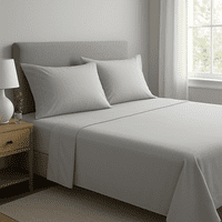 Le Nuit - Sábanas 2 Plazas Algodón Egipcio 300 Hilos Gris