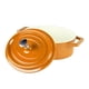 thumbnail image 2 of Mini Olla Hierro Enlozado Ovalada Naranja 15.5X9.2X4.8 Cm, 2 of 3