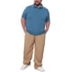 thumbnail image 2 of INSPIRE CHIC Regreso a Clases Polo para Hombre Grande y Alto con Ribete en Contraste Manga Corta Ajuste Regular Top Casual XL Azul, 2 of 5