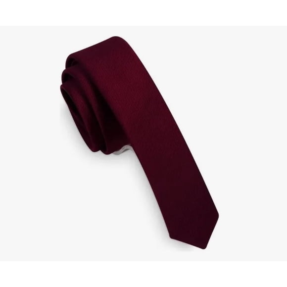 Corbata Delgada Seda Burdeo