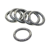 Bothyi - 6 Anillos Tóricos De Puerta De Resorte De 32 Mm Para Llaveros, Correa Para Bolso, Artesanía, Color Negro