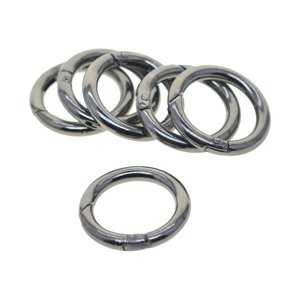 Bothyi - 6 Anillos Tóricos De Puerta De Resorte De 32 Mm Para Llaveros, Correa Para Bolso, Artesanía, Color Negro