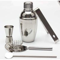 Genérico - Set De Cocteleria Con 4 Accesorios Plateado