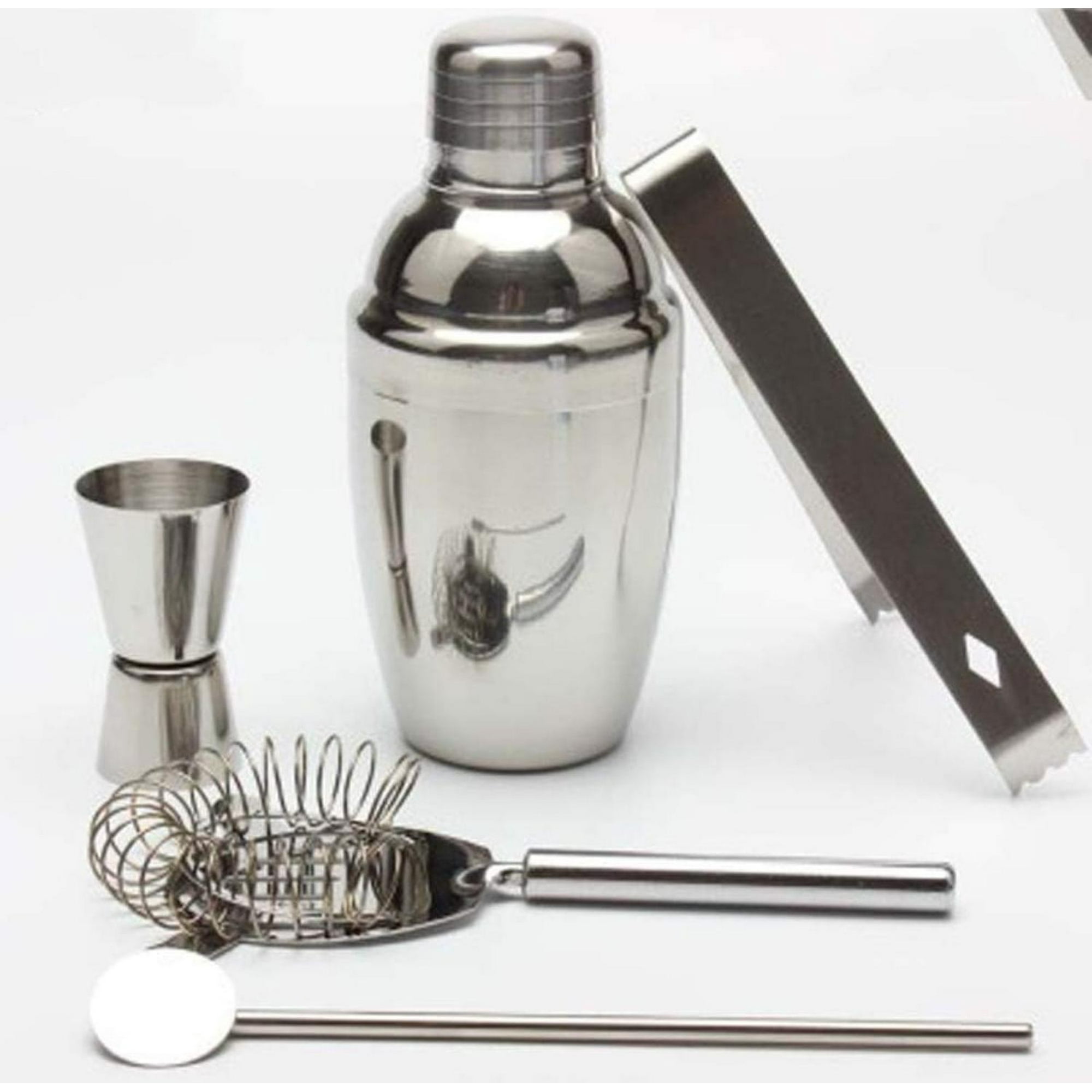 Genérico - Set De Cocteleria Con 4 Accesorios Plateado