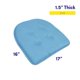 thumbnail image 2 of Cojín para silla Sweet Home Collection, espuma viscoelástica, color turquesa, 2 of 6