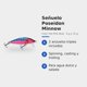 thumbnail image 3 of Señuelo Poseidon Minnow 8 g Hot Pink Blue para Trucha y Salmón 2 Anzuelos Triples, 3 of 5