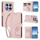 thumbnail image 2 of Funda Cartera Trébol para Xiaomi Poco X7 5G con Ranuras Tarjetas y Carga Inalámbrica Rosa, 2 of 6