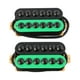 thumbnail image 1 of 2 Pastillas De Guitarra Eléctrica, Repuesto De Piezas De Guitarra Duraderas Para Bajo, Verde, 1 of 5