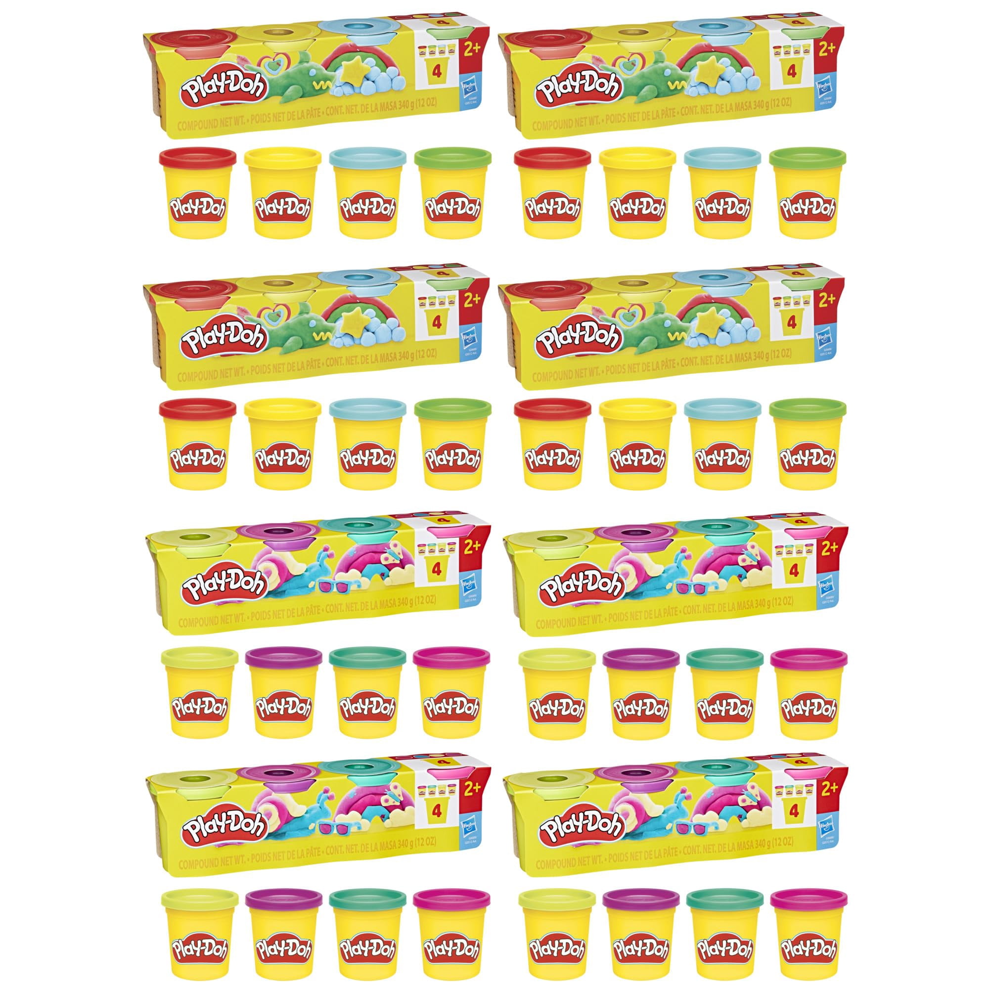 Compuesto Para Modelar Play-doh A Granel, Paquete De 4 Colores Vibrantes, 85 G