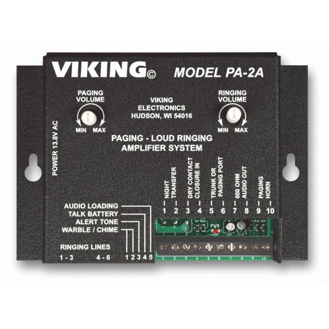 Amplificador De Paginación/Sonido De Timbre Viking Pa-2A Con Bocina 25Ae