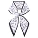 thumbnail image 1 of INSPIRE CHIC Bufandas Largas Estampadas de Moda para Mujer, Cinta de Cuello Negra y Blanca de Satén Sedoso 57.1x5.1" Patrón de Trigo, 1 of 6