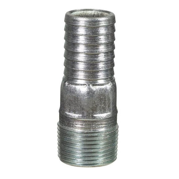 Adaptador B&K 41760 de acero galvanizado, 1 pulgada, púa x 1 pulgada MPT