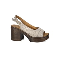 Degas - Sandalia Cuero Yanil Beige Print