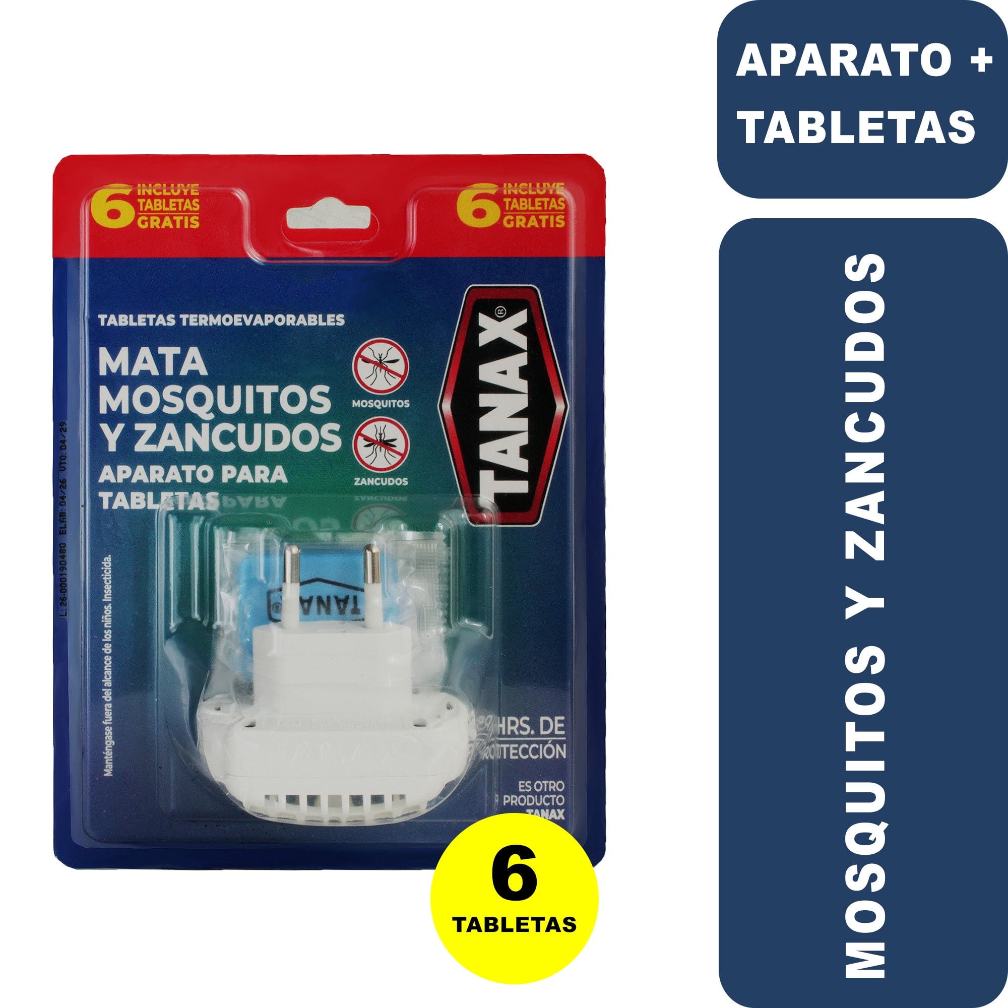 Insecticida Tabletas Mata Mosquito, Moscas Y Zancudos Doypack 6 Un Tanax