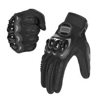 Magideal - 2 Uds Guantes De Motocicleta/Guante De Ciclismo De Pantalla Táctil/Guantes De Montar Guantes De Carreras Para Conducir Ciclismo Bicicleta Atv Montar Negro M
