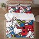 thumbnail image 1 of Hello Kitty 3-Piece Bedding Set For Kids Boys Girls Adult Cartoon Warm Cute Fashion Holiday Present Gift Bed Sheets, 1 of 5