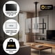 thumbnail image 4 of Soporte TV Techo Ajustable Inclinable Para Pantallas De 32 A 70 Pulgadas Base Metalica Reforzada Carga 68kg Perno Seguridad Color Negro FIGOIMPORT, 4 of 8