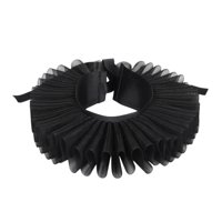 Bothyi - Cuello Con Volantes De Tul Capa Con Cuello Retro Ajustable Para Nochevieja Negro