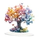 thumbnail image 3 of Mariposa Lucky Tree Ornament Desktop Decor 2d Regalo Acrílico Árbol de la vida Decoración para la sala de estar de la sala del dormitorio estantería, 3 of 5