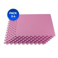 Sd-Fit - Pack 4X Tatami 60 Cm X 60 Cm X 1 Cm Rosado