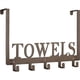 thumbnail image 1 of Maximize Your Space with Our Rustproof and Waterproof Over The Door Rack! Keep Your Bathroom, Bedroom, and Kitchen Organized with 5 Hooks and a Multifunctional Decorative Hanging Shelf. Easy to Instal, 1 of 5