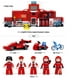 thumbnail image 4 of Camion Taller con Auto F1 ROJO, compatible Lego, 4 of 7