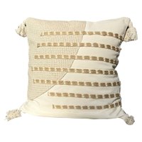 Wyj Hogar - Pack De 02 Fundas De Cojin Con Detalles En Yute 45X45 Cm Md06