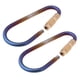 thumbnail image 1 of 2 Piezas Senderismo Titanio Anillo En D Mosquetón Llavero Hebilla Clip Tornillo Puerta, 1 of 5