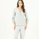 thumbnail image 1 of Pijama de Mujer Clara Manga Larga Gris, 1 of 4