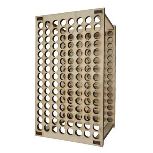 Magideal - Soporte Para Pinceles De Pintura Estante De Secado Suministros Desmontables De Madera Bolígrafos 120 Agujeros Soporte De Exhibición De Pintura De Arte