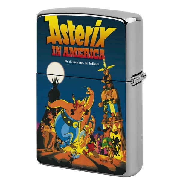 Astérix y Obélix: El gran combate-theme Copper Metal Lighter Shell, Premium Replacement Refillable Lighter Case with Durable Metal Construction, Compatible with Zippo and Most Standard Lighter Models