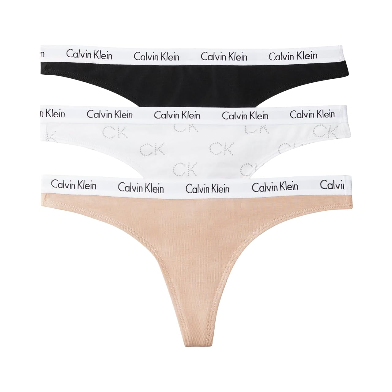 Pack De 3 Bragas De Algodón Con Logotipo De Carrusel De Calvin Klein