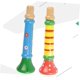 thumbnail image 3 of Juego de 2 juguetes de madera para niños, trompeta, silbato y altavoces pequeños., 3 of 7