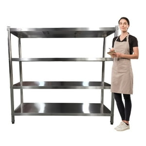 Prochef - Estante 4 Bandejas Lisas. 180X50X155 Cm. Acero Inox