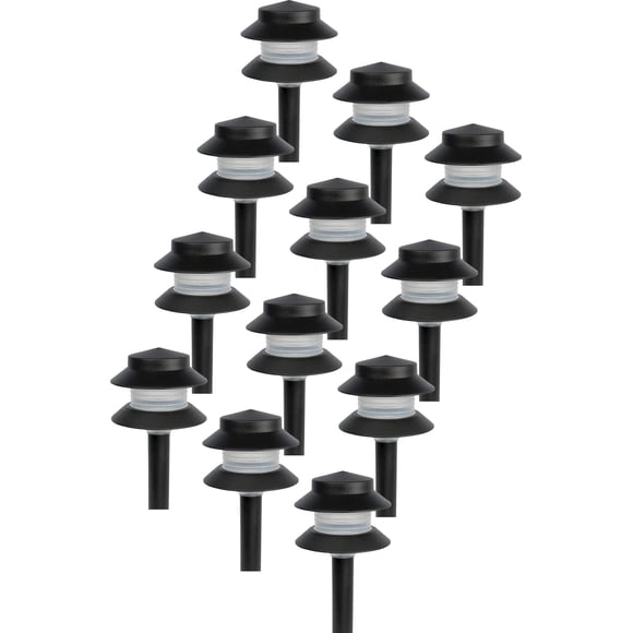 Luz de sendero Paradise Herbs 14 cm 4 W negro (12 unidades)