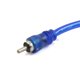 thumbnail image 2 of REGALWOVEN 2 piezas macho a 2 hembras RCA divisor de audio para amplificador de coche adaptador cable Y color azul, 2 of 3