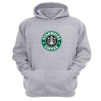 Genérico - Polerón Canguro Starbucks Gris Claro Talla Xl Unisex