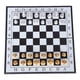 thumbnail image 2 of Juego De Tablero De Ajedrez Internacional De 32 Piezas, Tablero De Ajedrez Magnético Plegable, Juguete De Regalo L, Oro, Plata, 2 of 5