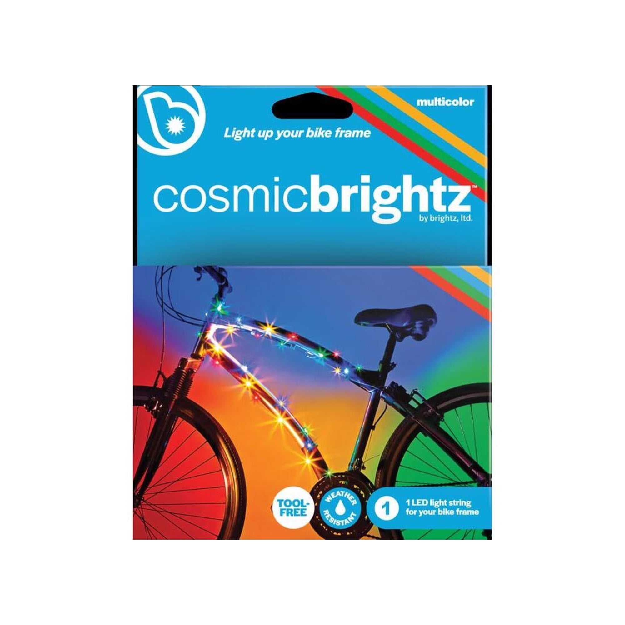 Lámpara Led Para Cuadro De Bicicleta Brightz Cosmicbrightz, Multicolor