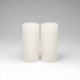 thumbnail image 1 of Pack 2 velones blancos decorativos 10x5 cm, 1 of 3